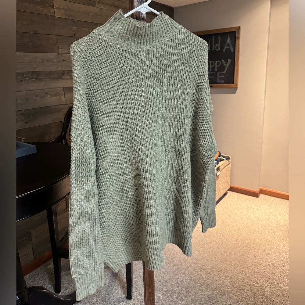 Shein Olive Green Knit Sweater XL